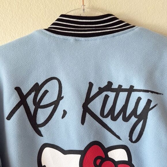 Hello Kitty X Forever 21 Varsity Bomber Faux Leather Jacket - Picture 11 of 16